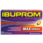 Ibuprom Max Sprint 400 mg, 10 capsule molli