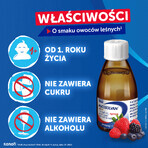 Mucosolvan Mini 15 mg/5 ml, jarabe para niños mayores de 1 año, sabor a frutas del bosque, 100 ml