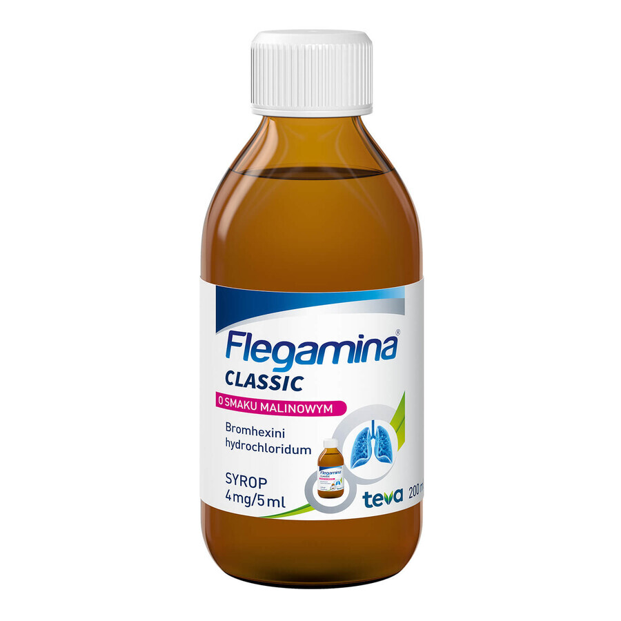 Flegamina Classic aroma di lampone 4 mg/ 5 ml, sciroppo, 200 ml