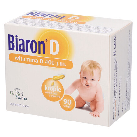 Biaron D, vitamine D 400 IE, 90 afneembare capsules