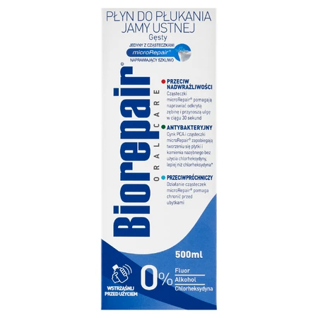 Biorepair, enjuague bucal, espeso, 500 ml