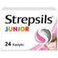 Strepsils Junior 1,2 mg + 0,6 mg, suikervrij, aardbeiensmaak, 24 zuigtabletten