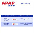 Apap Junior 250 mg, korrels, 10 sachets