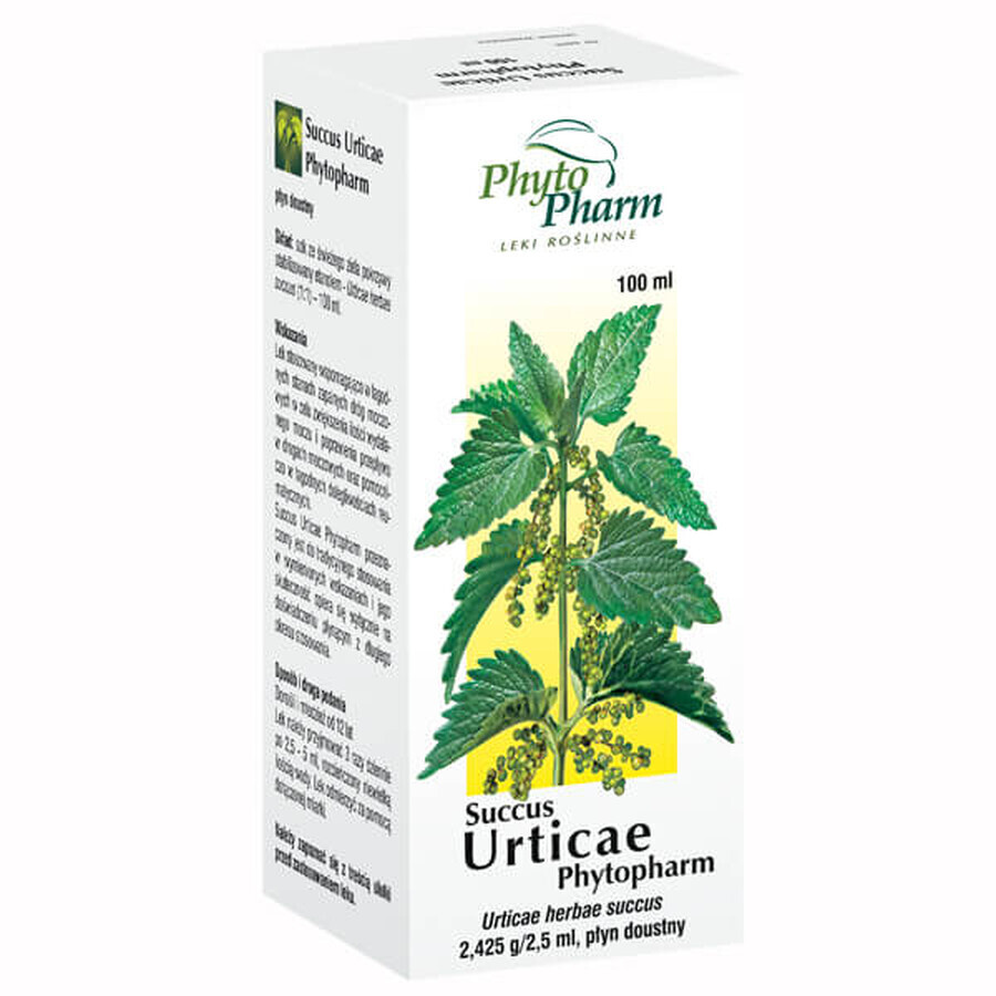 Succus Urticae Phytopharm 2.425 g/ 2.5 ml, oral liquid, 100 ml