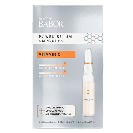 Babor Ampoules avec Vitamine C 20%, 7 x 2 ml, Doctor Babor