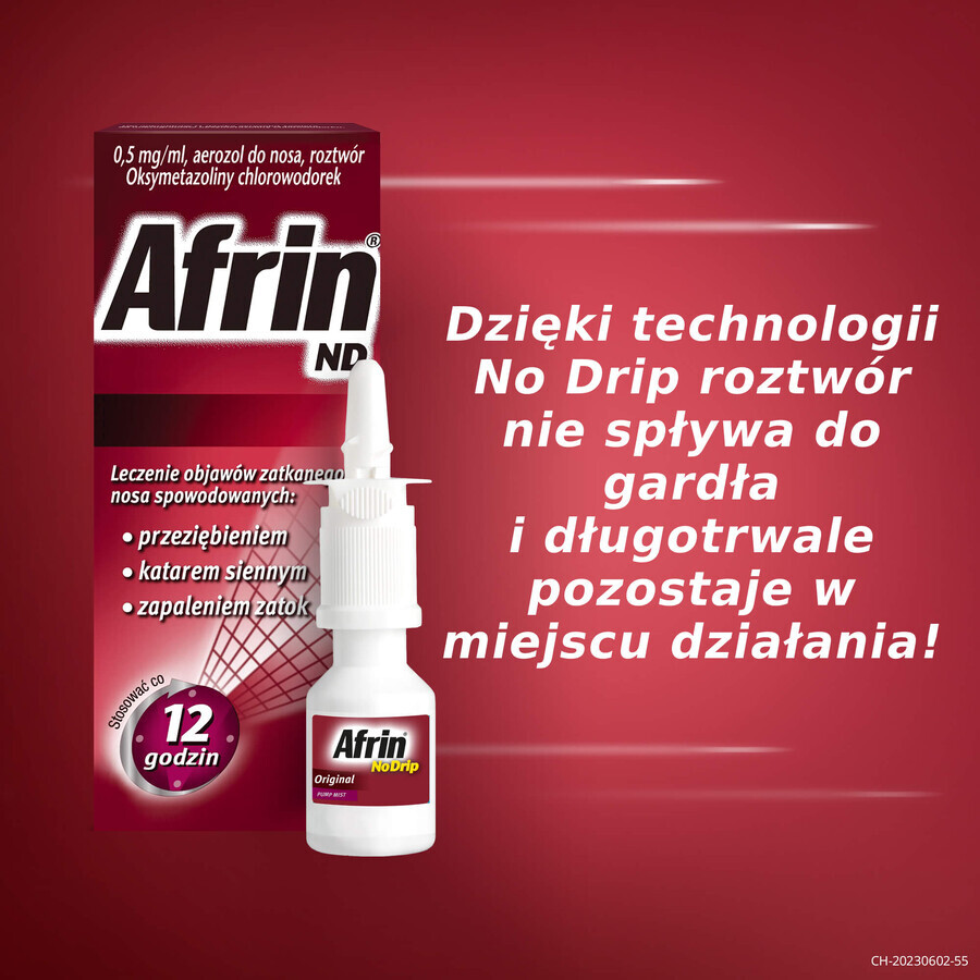 Afrin ND 0.5 mg/ml, nasal spray, solution, 15 ml