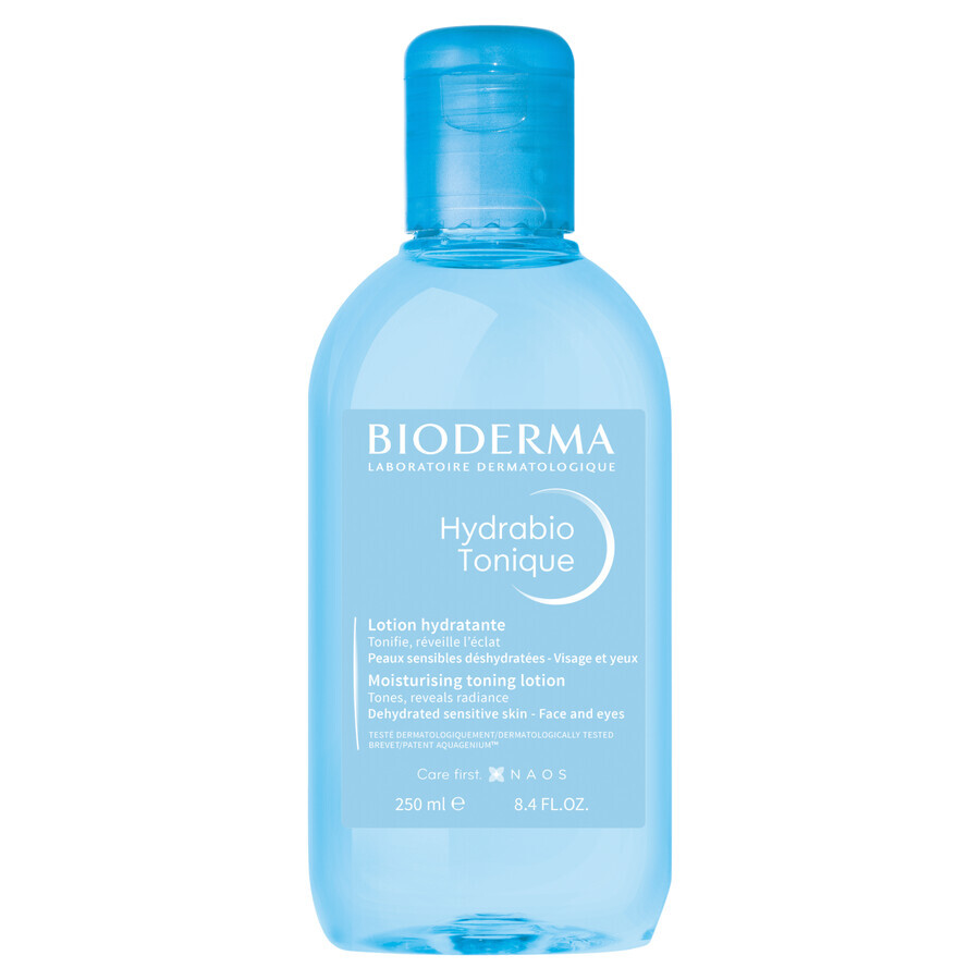 Bioderma Hydrabio Tonique, tonique hydratant, peaux déshydratées et sensibles, 250 ml