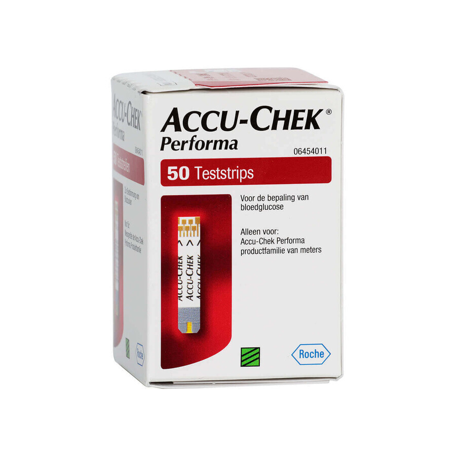 Accu-Chek Performa, meter teststrips, 50 stuks