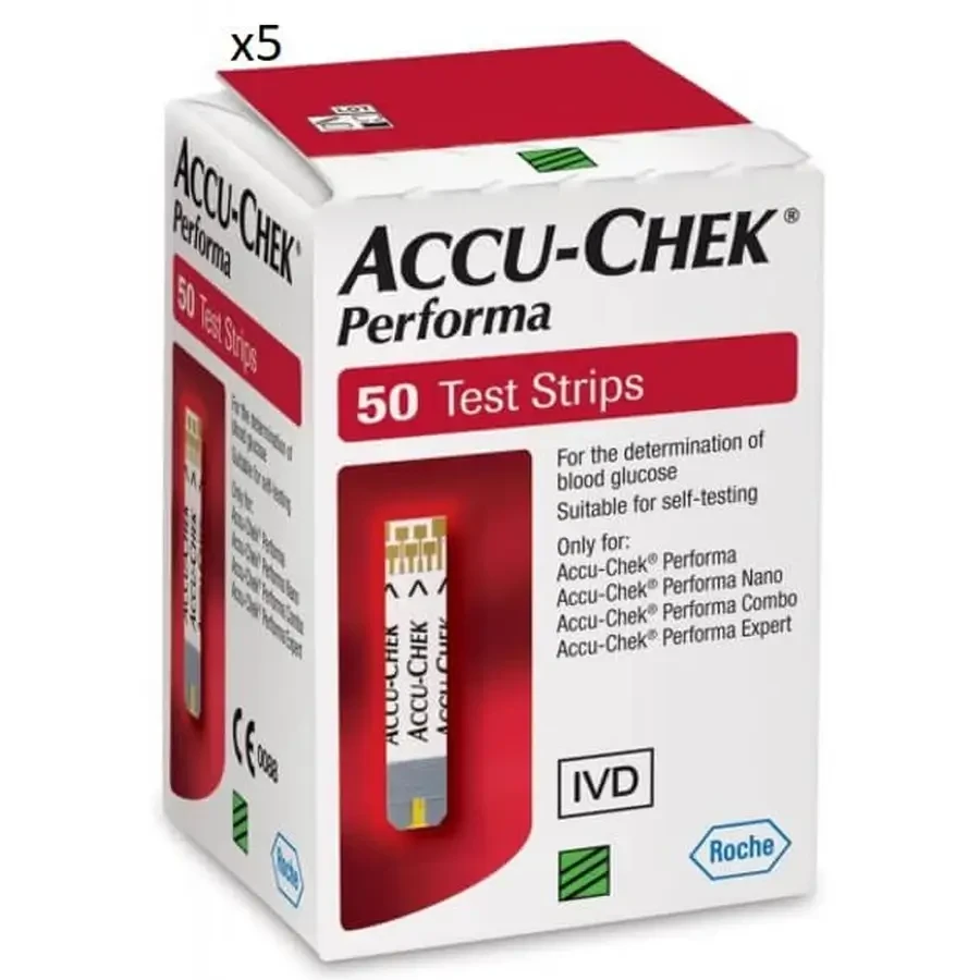 Accu-Chek Performa, bandelettes réactives, 50 unités