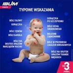 Ibum Forte 200 mg/ 5 ml, suspensie orală pentru copii de la vârsta de 3 luni, aromă de zmeură, 100 g