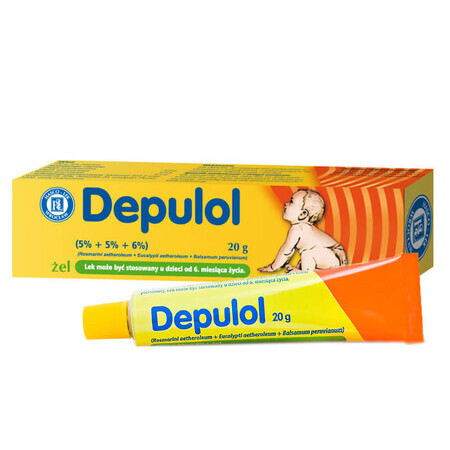 Depulol (5% + 5% + 6%)/ 100 g, gel voor kinderen vanaf 6 maanden, 20 g