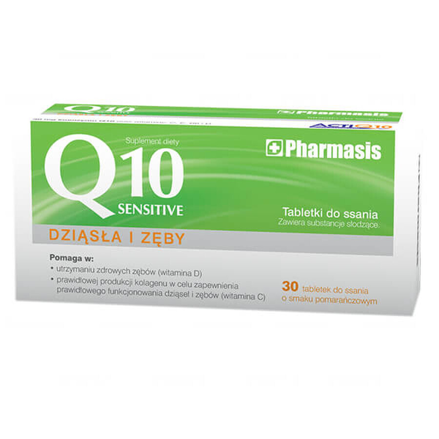 Pharmasis Q10 Sensitive, Orangengeschmack, 30 Lutschtabletten