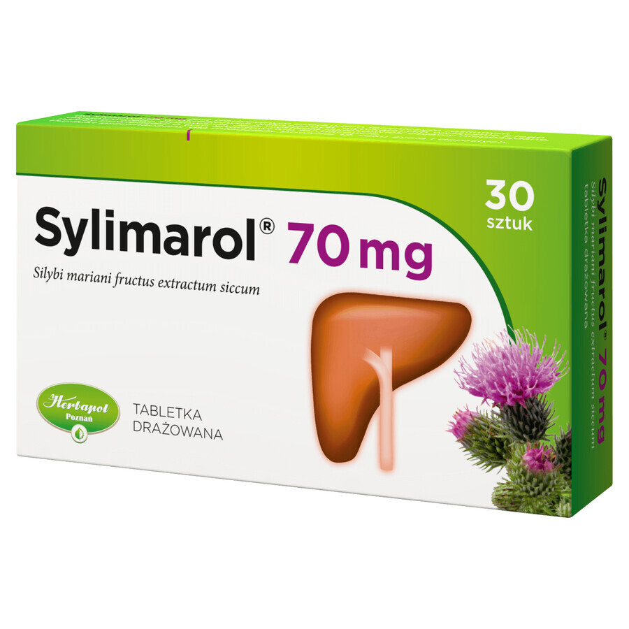 Sylimarol 70 mg, 30 geïrriteerde tabletten