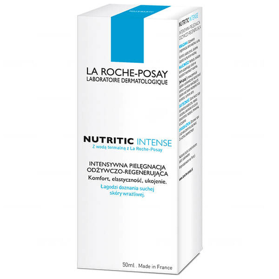 La Roche-Posay Nutritic Intense, trattamento intensivo nutriente e rigenerante per la pelle secca, 50 ml