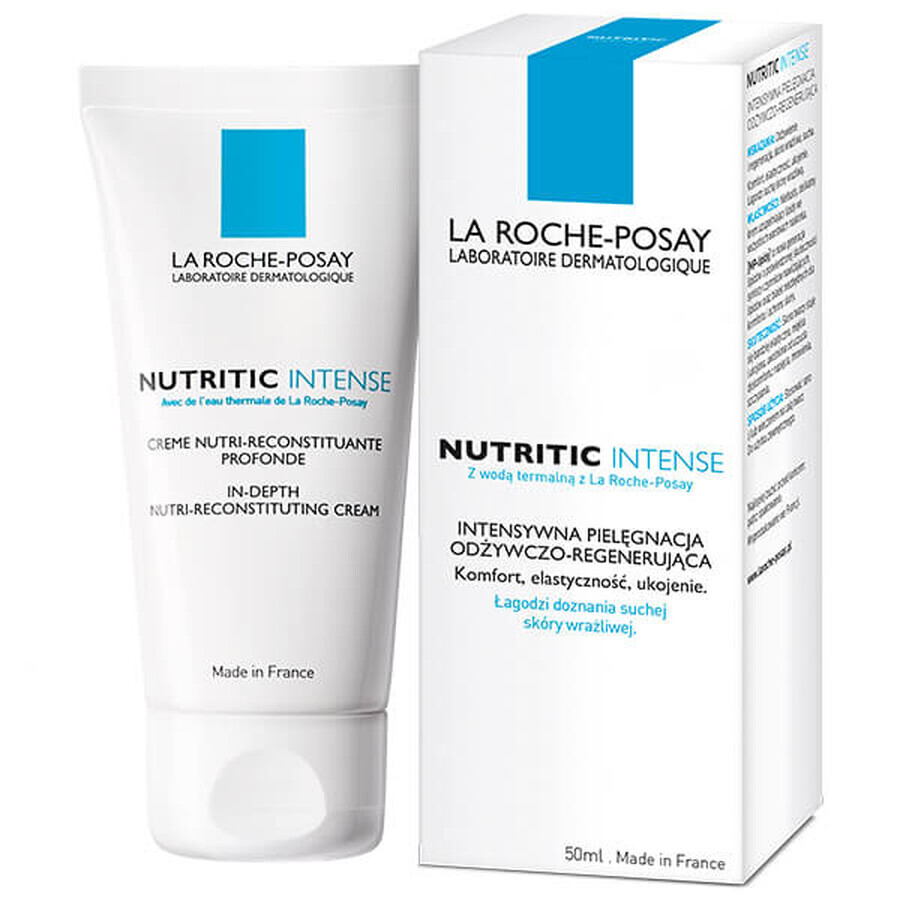 La Roche-Posay Nutritic Intense, trattamento intensivo nutriente e rigenerante per la pelle secca, 50 ml