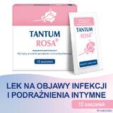 Tantum Rosa 53,2 mg/g, poeder voor vaginale irrigatieoplossing, 10 sachets