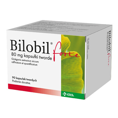 Bilobil Forte 80 mg, 90 capsules