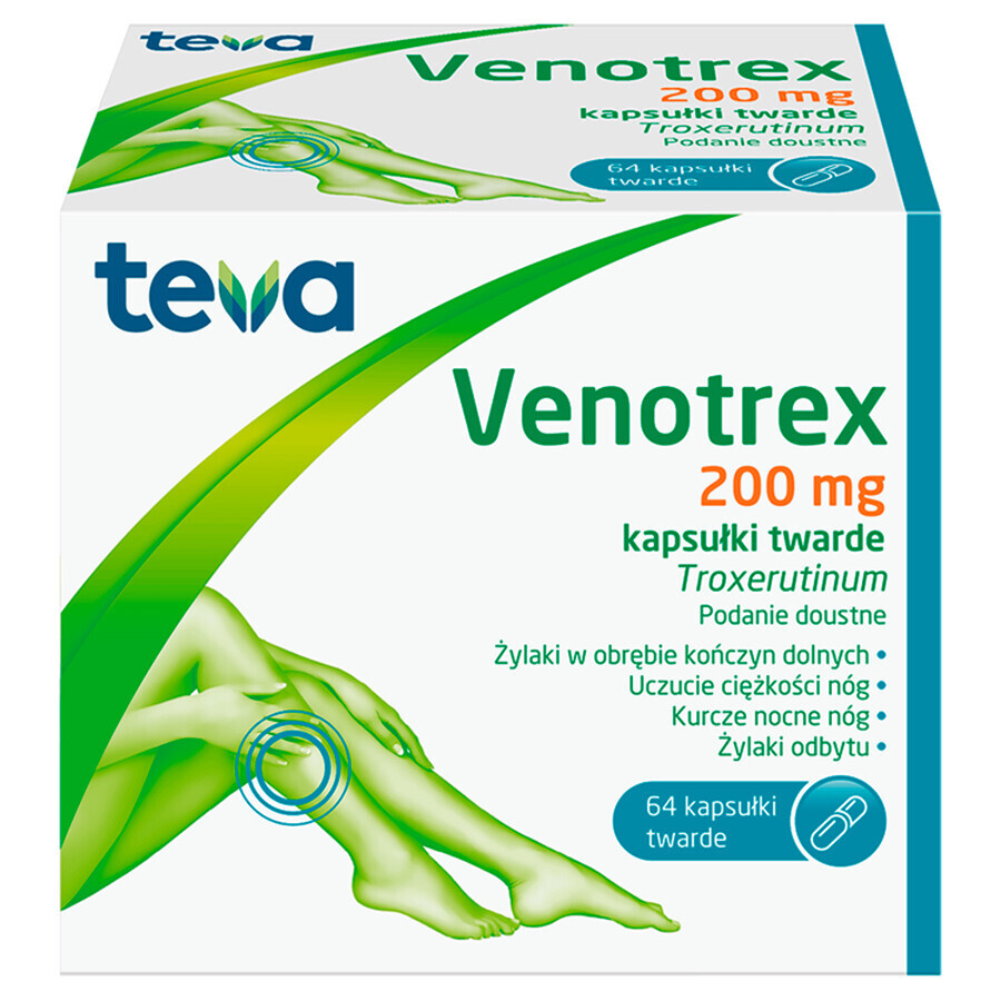 Venotrex 200 mg, 64 gélules