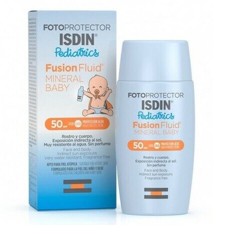 Isdin Fusion Mineral Sun Protection Fluid for Children with SPF 50, 50 ml