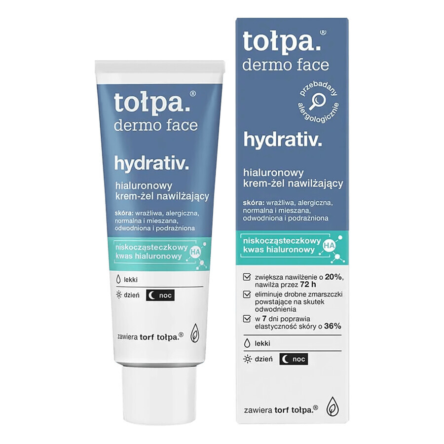 Tolpa Dermo Face Hydrativ, gel-crema hidratante calmante, 40 ml