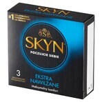 Unimil Skyn Extra Moist, préservatifs non-latex, 3 pièces