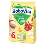 BoboVita Manna pap, 3 vruchten, zuivelvrij, na 6 maanden, 180 g