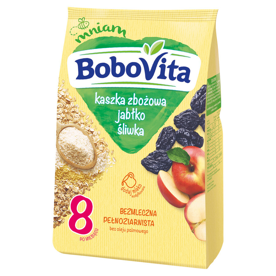 BoboVita Volkoren muesli, appel, pruim, zuivelvrij, na 8 maanden, 180 g