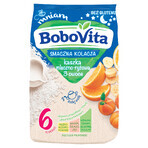 BoboVita Tasty Dinner Porridge au lait et au riz, 3 fruits, sans gluten, après 6 mois, 230 g