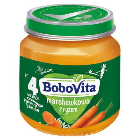 BoboVita Carrot soup with rice, after 4 months, 125 g