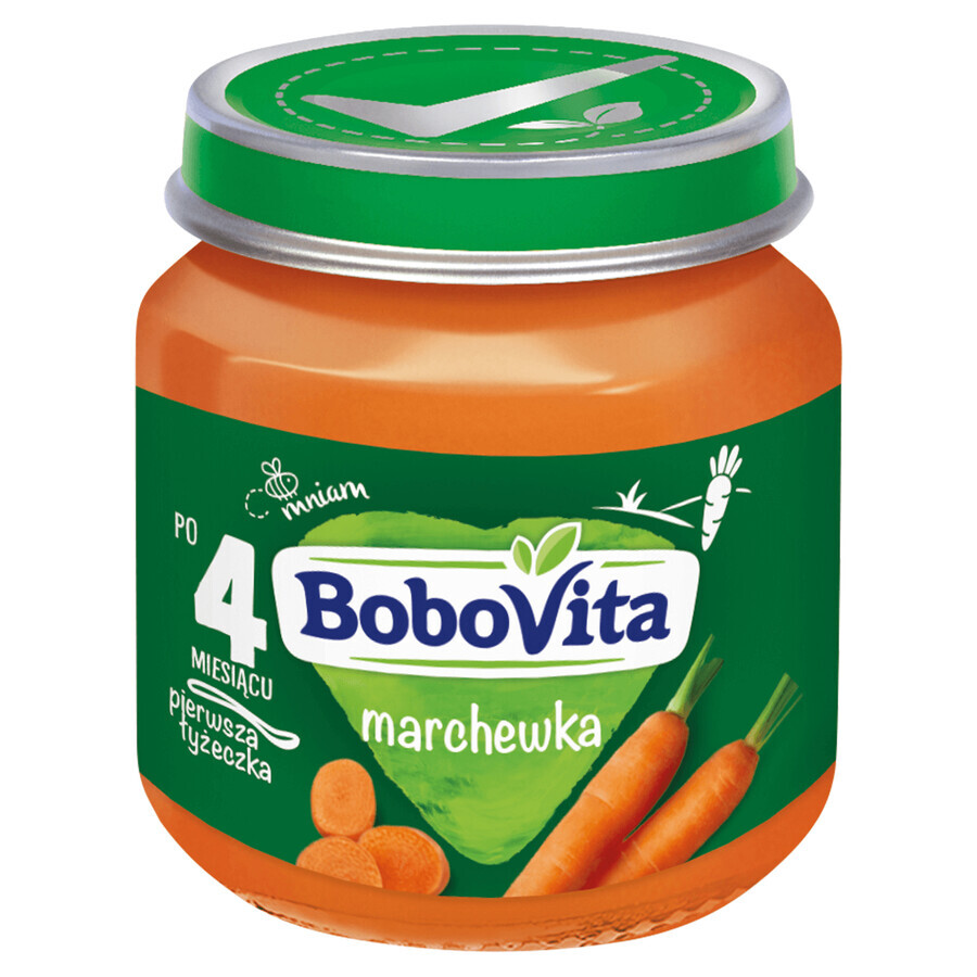 BoboVita Diner, wortel, na 4 maanden, 125 g