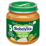 BoboVita Lunch, groenten met kalkoen, na 5 maanden, 125 g