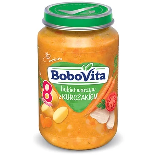BoboVita Lunch, groentebouquet met kip, na 8 maanden, 190 g