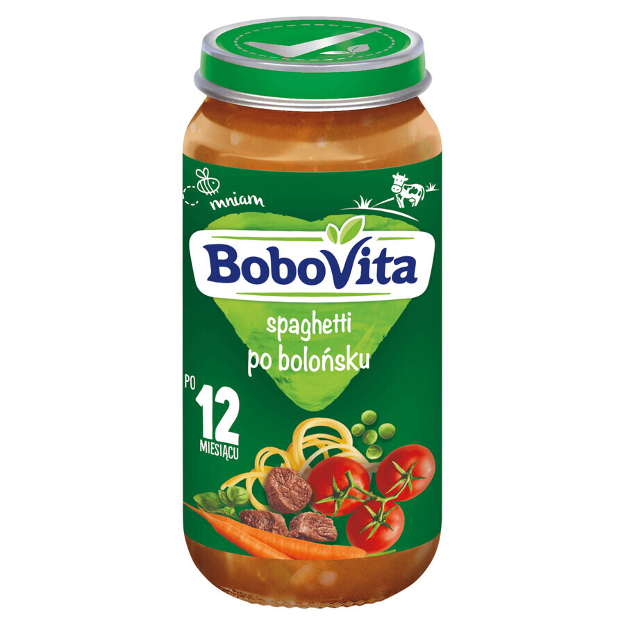 BoboVita Diner, spaghetti bolognese, na 12 maanden, 250 g