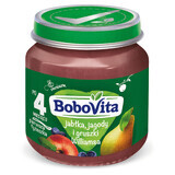 BoboVita Dessert, apple, blueberry and pear, after 4 months, 125 g