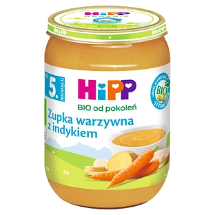 HiPP Bio groentesoep met kalkoen, na 5 maanden, 190 g
