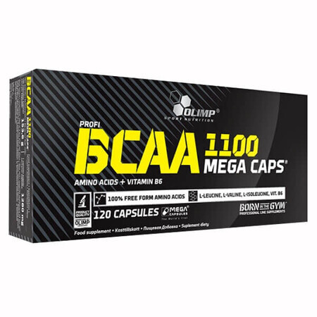 Olimp BCAA 1100 Mega Caps, 120 capsules