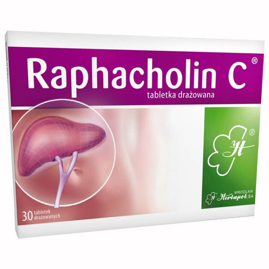 Raphacholine C, 30 geïrriteerde tabletten