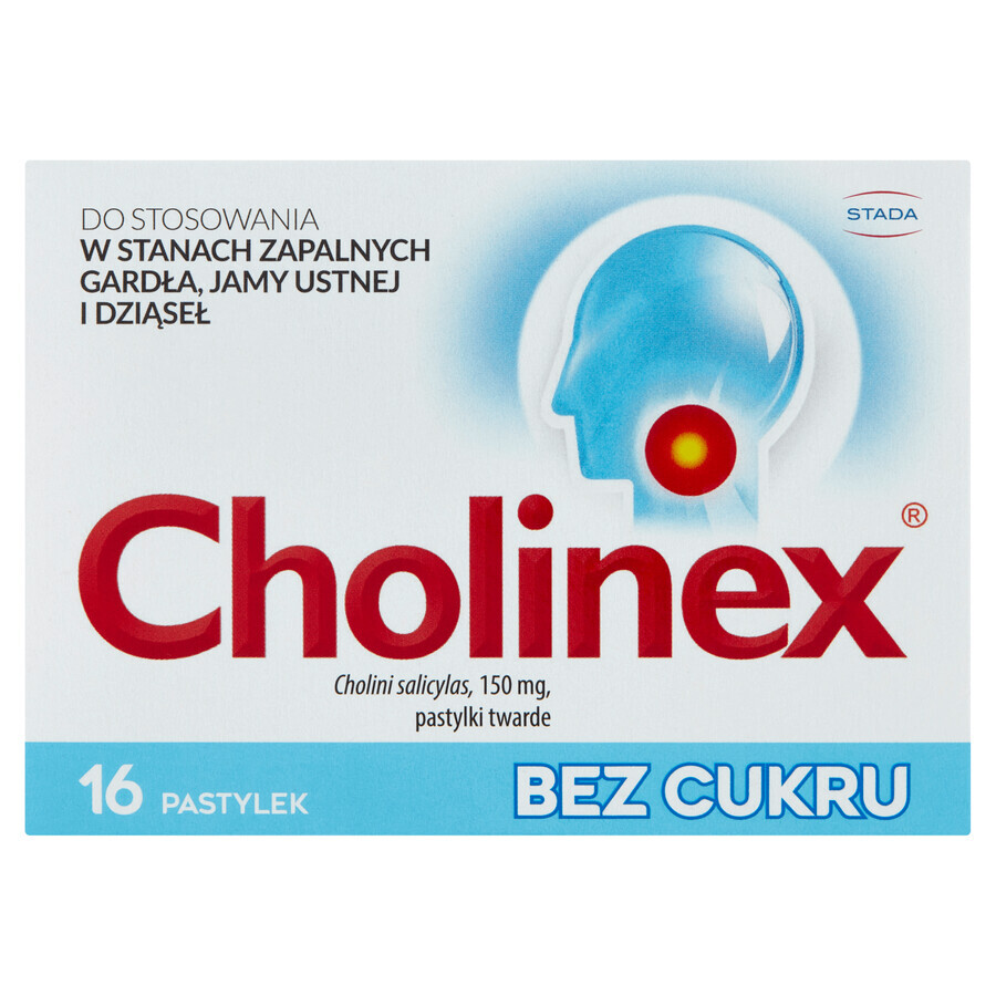 Cholinex 150 mg, suikervrij, 16 zuigtabletten