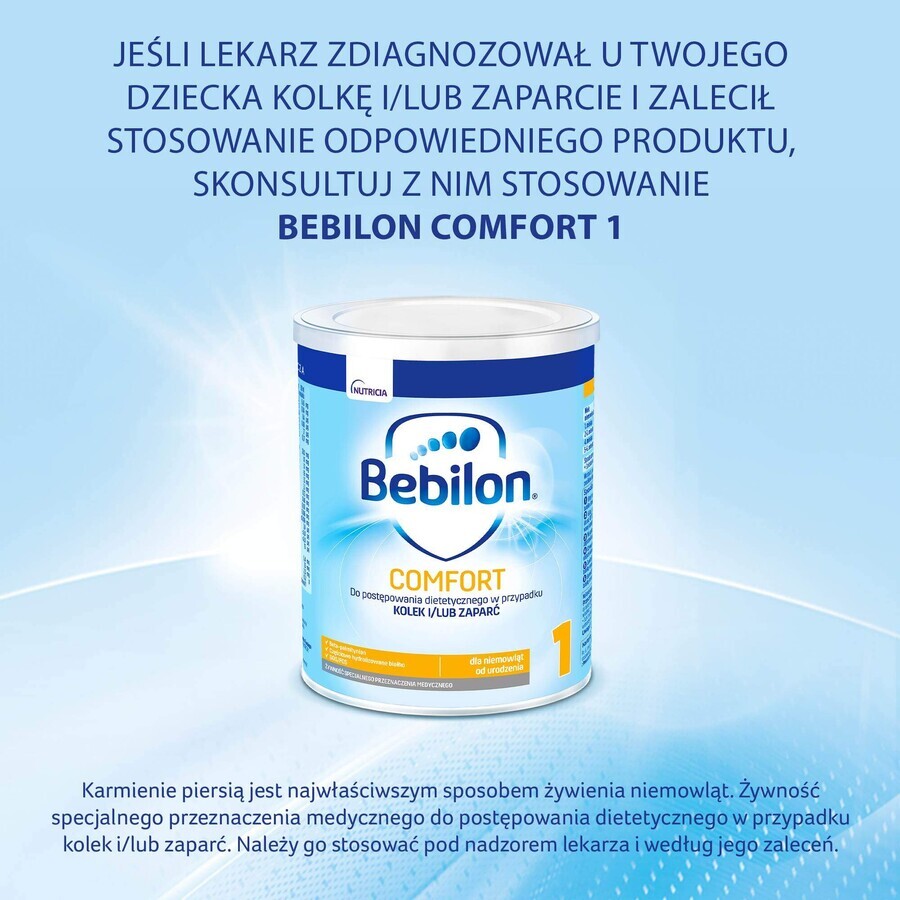 Bebilon Comfort 1, voor zuigelingen bij koliek en verstopping, vanaf de geboorte, 400 g