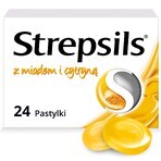 Strepsils con miel y limón 1,2 mg + 0,6 mg, 24 pastillas duras