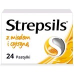 Strepsils con miel y limón 1,2 mg + 0,6 mg, 24 pastillas duras