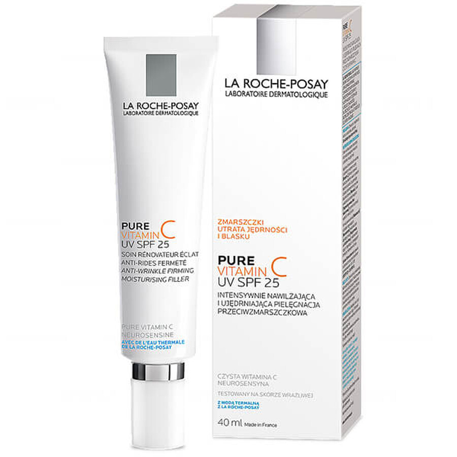 La Roche-Posay Pure Vitamin C UV, intensive moisturizing and strengthening anti-wrinkle treatment, SPF 25, 40ml