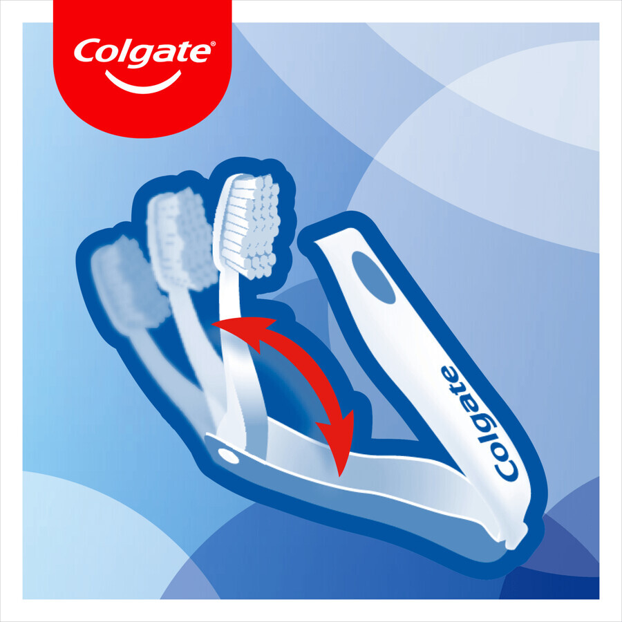 Colgate draagbare/reis tandenborstel, opvouwbaar, zacht, 1 stuk