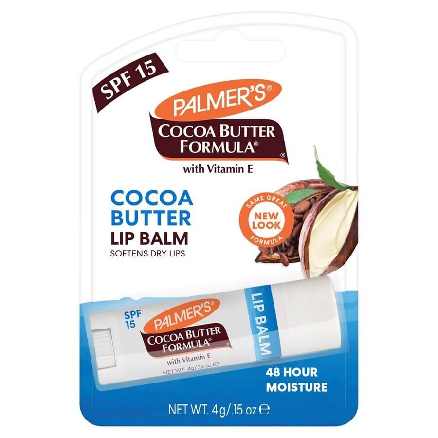 Palmer's Cocoa Butter Formula, lip balm stick, SPF 15, 4 g