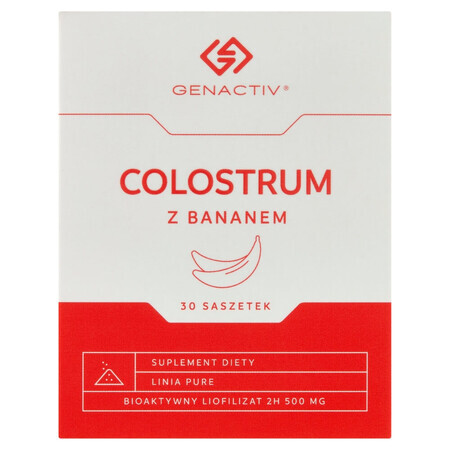 Genactiv Colostrum with banana, powder, 1 gx 30 sachets