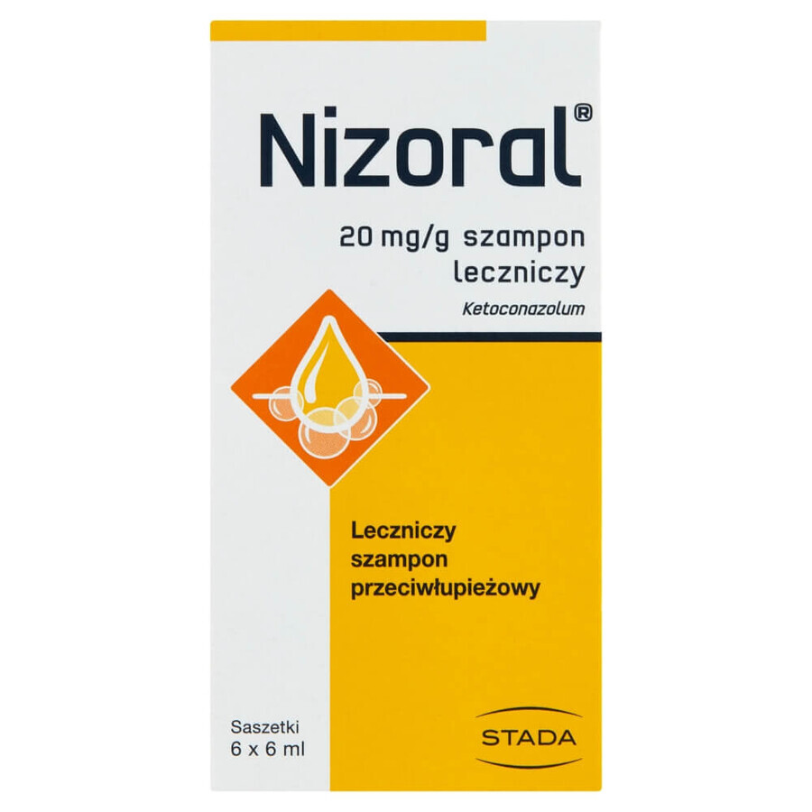 Nizoral 20 mg/g, shampoo antiforfora, 6 ml x 6 bustine