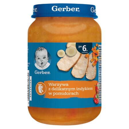 Gerber Lunch, dinde tendre à la tomate, après 6 mois, 190 g