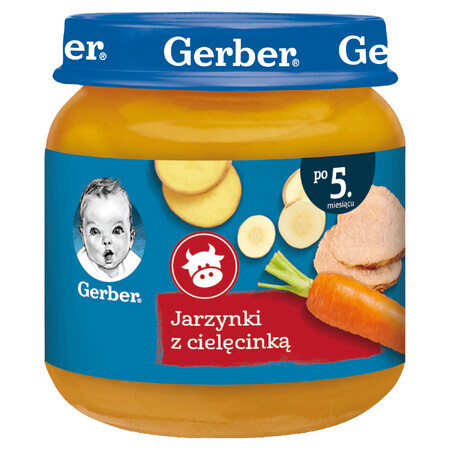 Gerber Dinner, vegetables with veal, after 5 months, 125 g