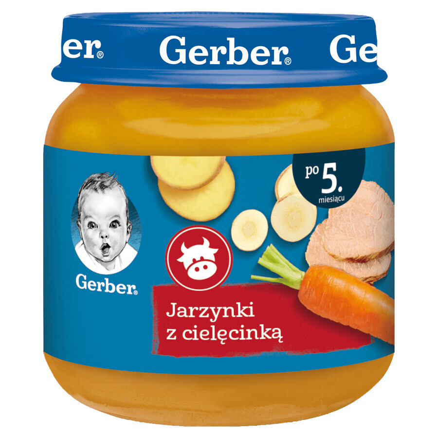 Gerber Dinner, vegetables with veal, after 5 months, 125 g