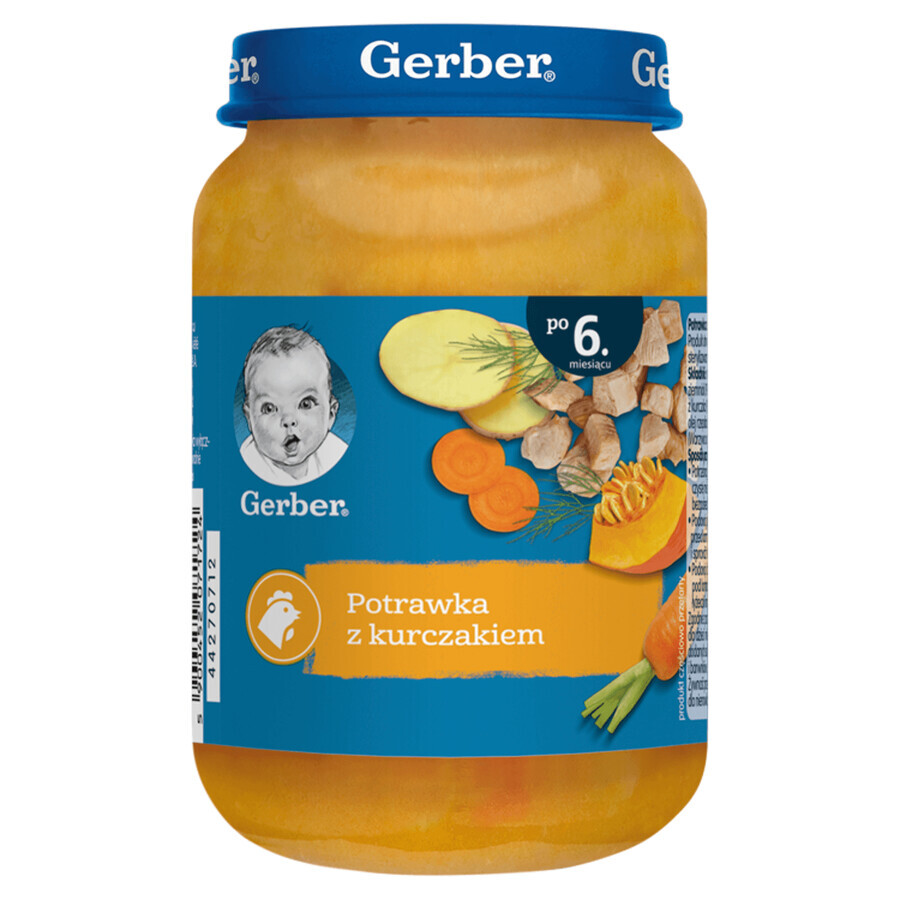 Gerber Lunch, kip in een stoofpotje met groenten, na 6 maanden, 190 g